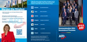 AfD-Flyer zur Gemeinderatswahl Pforzheim 2024